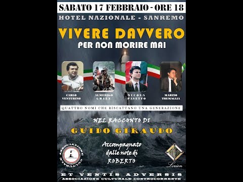 17-02-2018 Sanremo - Vivere Davvero per non morire mai