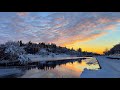 Iceland After A Heavy Snowfall Calm Evening Walk