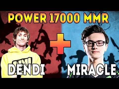 POWER OF 17k MMR! Dendi Solo Mid + Miracle Carry Together We Stand Dota 2 Ranked