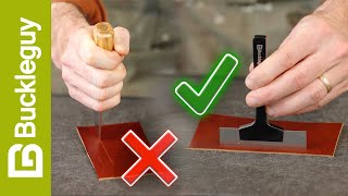 How to punch a card slot correctly every time