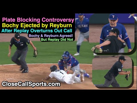E107 - Home Plate Collision Overturn Causes Bruce Bochy's Ejection by Umpire DJ Reyburn