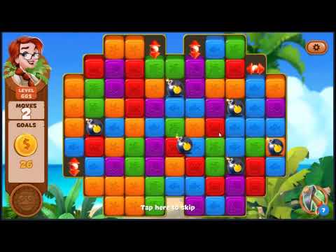 Lost Island Blast Adventure Level 661 - NO BOOSTERS 🏝️ | SKILLGAMING ✔️