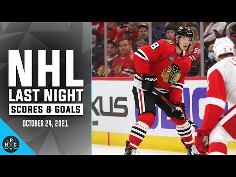 NHL Last Night: All 25 Goals and Scores on October 24, 2021