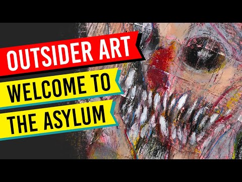 OUTSIDER ART of The Mentally ill (Live Painting) Brut Art, Naive Art, Raw Art, Primitive Art