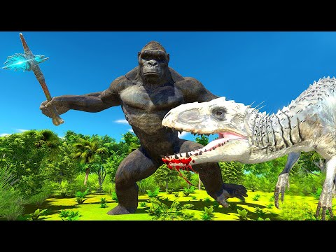 KING KONG vs Indominus Rex - Animal Revolt Battle Simulator