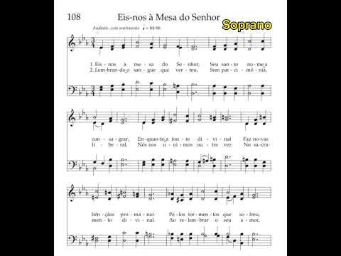 Eis-nos à Mesa do Senhor | Soprano 🎹