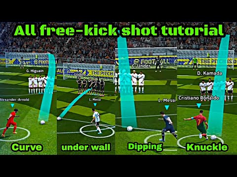All Free Kick Shoot Tutorial In eFootball 2023 || Free Kick Trick Pes 2023 