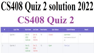 Download the video "CS408 Quiz 2 | CS408 Quiz 2 solution 2022 | CS408 - Human Computer Interaction QUIZ-2"