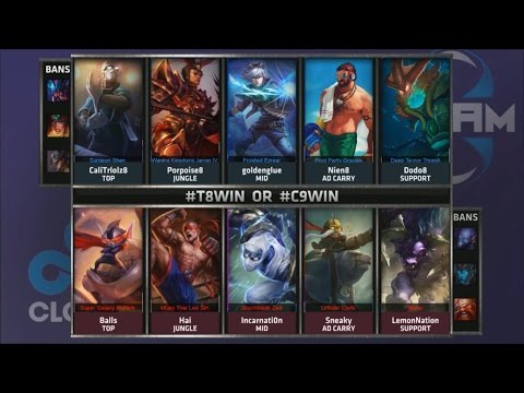 T8 vs C9 Game 2 Highlights - TEAM 8 vs CLOUD 9 - Week 6 NA LCS SUMMER 2015