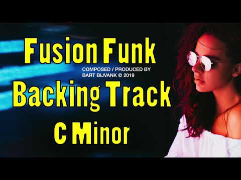 Fusion Funk Backing Track C Minor City Lights