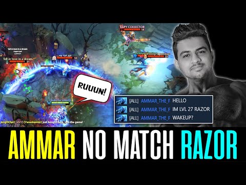 Ammar RAZOR can 1 vs 5 you - NO MATCH! DOTA 2
