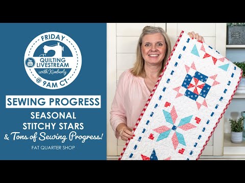 LIVE: Seasonal Stitchy Stars, New Paper Pads & a TON of Sewing Progress!⁠ - Behind the Seams