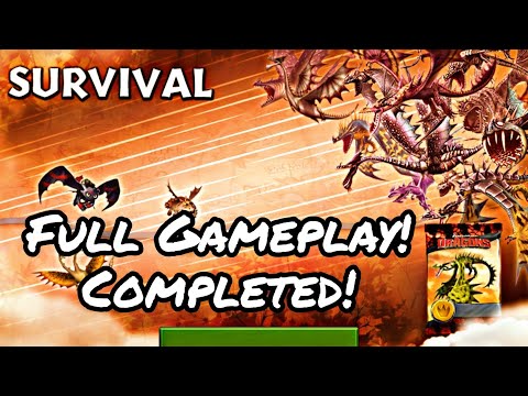 THE NEW SURVIVAL GAUNTLET FULL GAMEPLAY, COMPLETED! - Dragons: Rise of Berk
