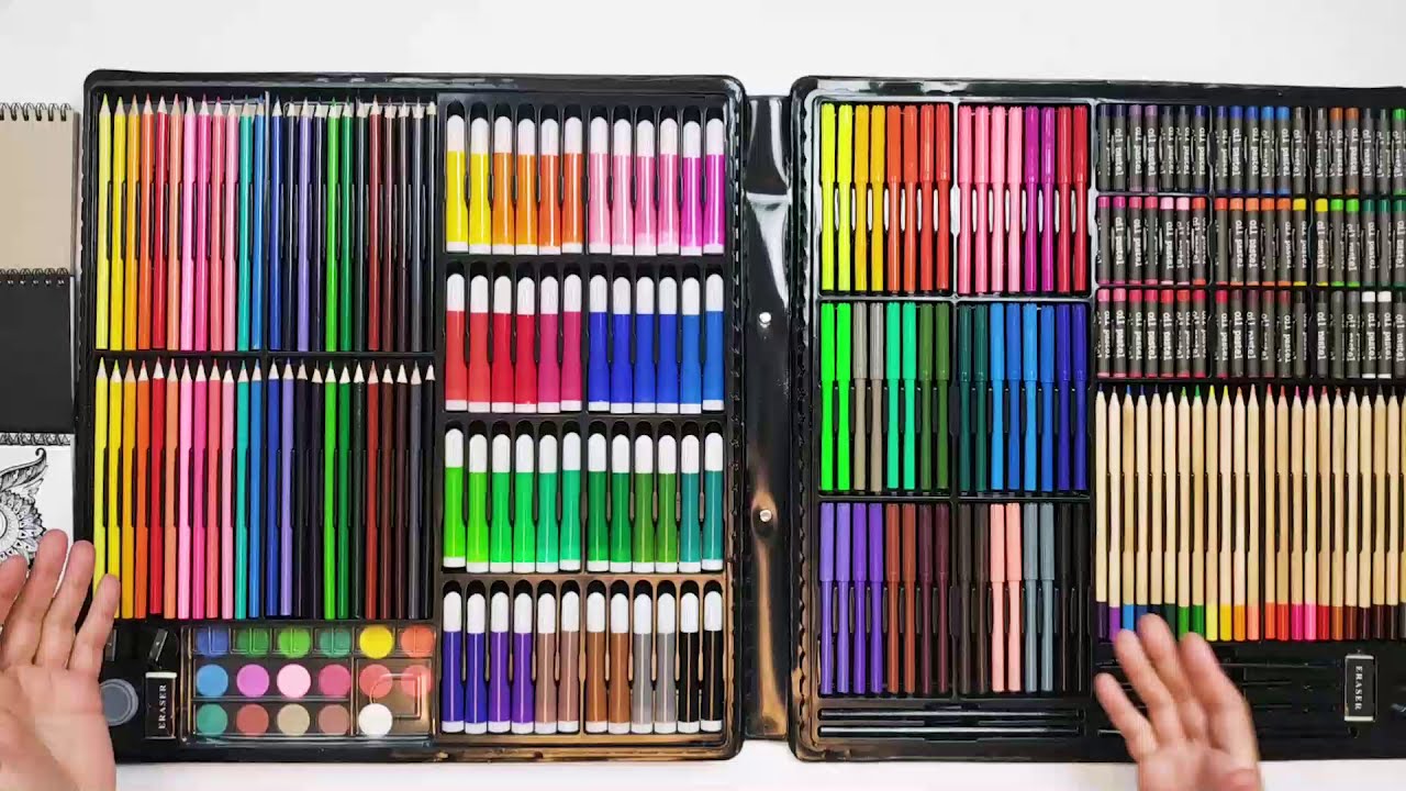 Duży zestaw artystyczny 288 do malowania i rysowania