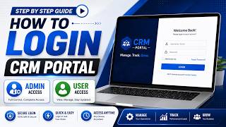 How to Login CRM Portal | Admin & User Login | Complete Step-by-Step Guide ||