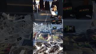 Rose Bowl Flea Market selling Black owned merch for Lex Pyerse Clothing.