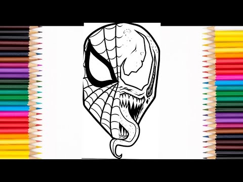 SPIDER-MAN vs. VENOM (in one face) Coloring Cartoon - On & On (feat. Daniel Levi) [NCS Release]
