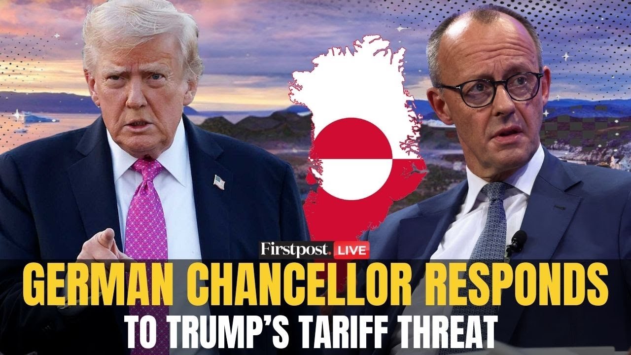LIVE: German Chancellor Merz Reacts to Trump Tariff Threat Over Greenland | EU–US Tensions Rise