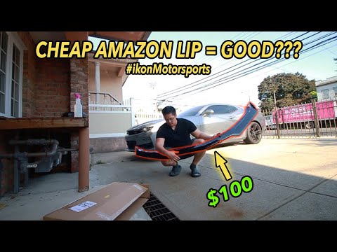 this $100 Amazon lip is actually good... [ikon motorports front lip install Camaro 2SS]