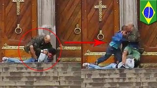 Brazil homeless hero killed on video saving woman held hostage by Sao Paulo shooter - TomoNews
