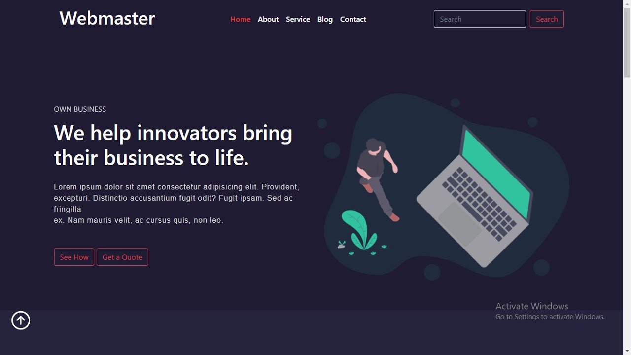 Free Bootstrap Website || Responsive Bootstrap Website Template || With Source Code || Source coder