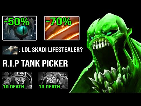 How to 100% Delete Timber From Offlane with Skadi Lifestealer Crazy Open Wounds Slow Attack DotA 2
