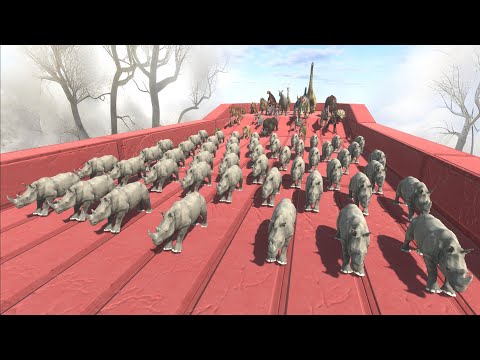 Race to eat 50 RHINOS - Animal Revolt Battle Simulator