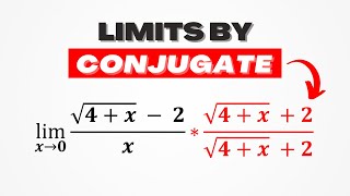 How to Find Limits by Conjugate Method (Rationalizing)