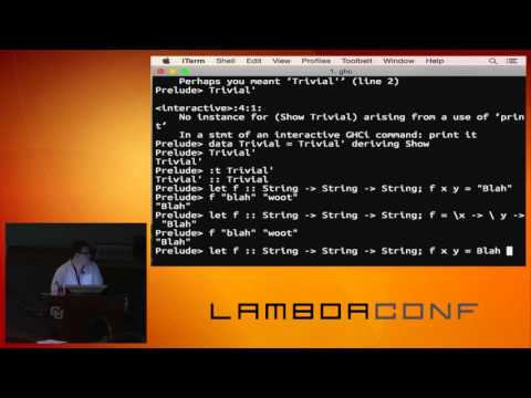 LambdaConf 2015 - Modeling Data in Haskell for Beginners   Chris Allen