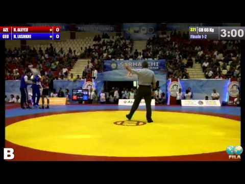 Finale 1-2 Greco-Roman 66 Kg (AZE) Hasan ALIYEV vs (GEO) Revaz LASHKHI