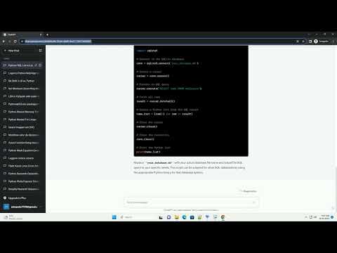 Creating A List In Python From Sql List