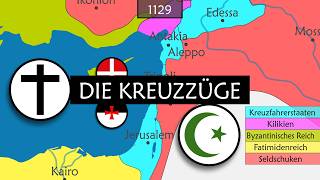 Die Geschichte der Kreuzzüge - Zusammenfassung auf einer Karte
