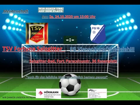 TSV Fortuna Salzgitter : FG Vienenburg/Wiedelah III bei uns in der Fortuna Arena. Spiel 24 10 2020