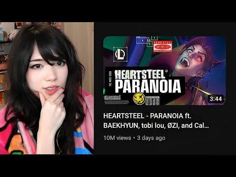 Emiru Reacts to New League Song "HEARTSTEEL - PARANOIA (Official Music Video)"
