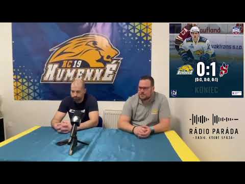 Pozápasová tlačová konferencia: HC 19 Humenné - Modré Krídla Slovan 0-1 (15.3.2023)