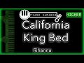 California King Bed (HIGHER +3) - Rihanna - Piano Karaoke Instrumental