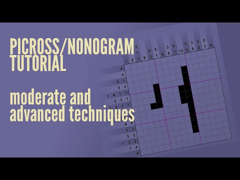 Picross/nonogram tutorial - moderate and advanced techniques