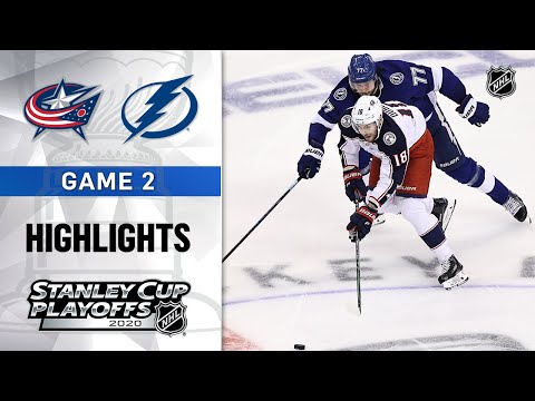 NHL Highlights | First Round, Gm 2: Blue Jackets @ Lightning - Aug. 13, 2020