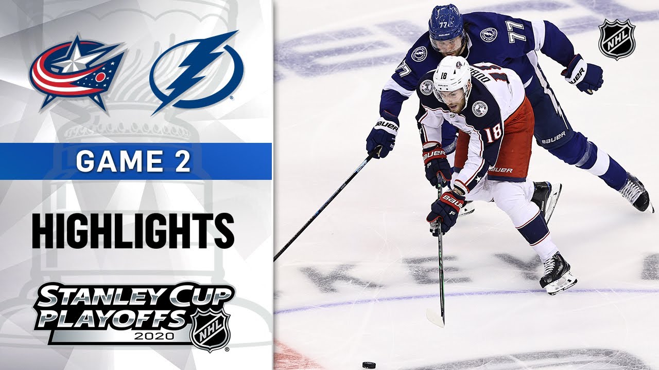 NHL Highlights | First Round, Gm 2: Blue Jackets @ Lightning - Aug. 13, 2020