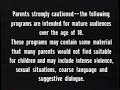 Adult Swim Old Content Warning