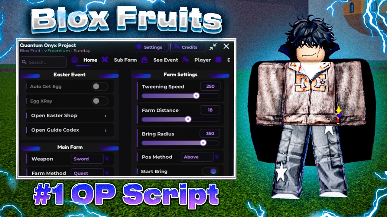 Blox Fruits Script Hack GUI - NO KEY, Auto EGG, Infinity EGG, Fruit Sniper, Mastery Farm, Auto Raid