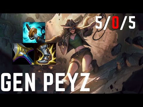 GEN Peyz Caitlyn vs Senna [ADC] Patch 14.2 Korea Challenger