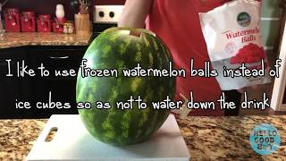 How to tap a watermelon & make watermelon lemonade! (2018)