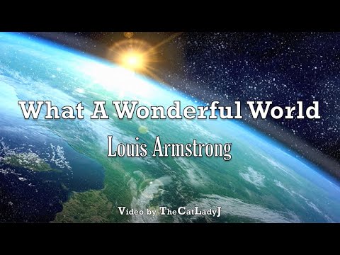 What A Wonderful World - Louis Armstrong - Lyric Video
