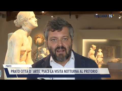 2022-08-21 PRATO - PRATO CITTÀ D'ARTE, PIACE LA VISITA NOTTURNA AL PRETORIO
