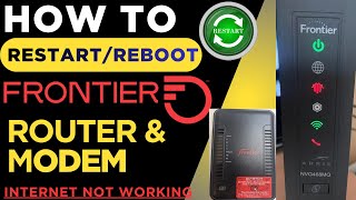 Restart Frontier Router if Slow Speed or Internet Down - 2Ways | Frontier Cable Modem Restart