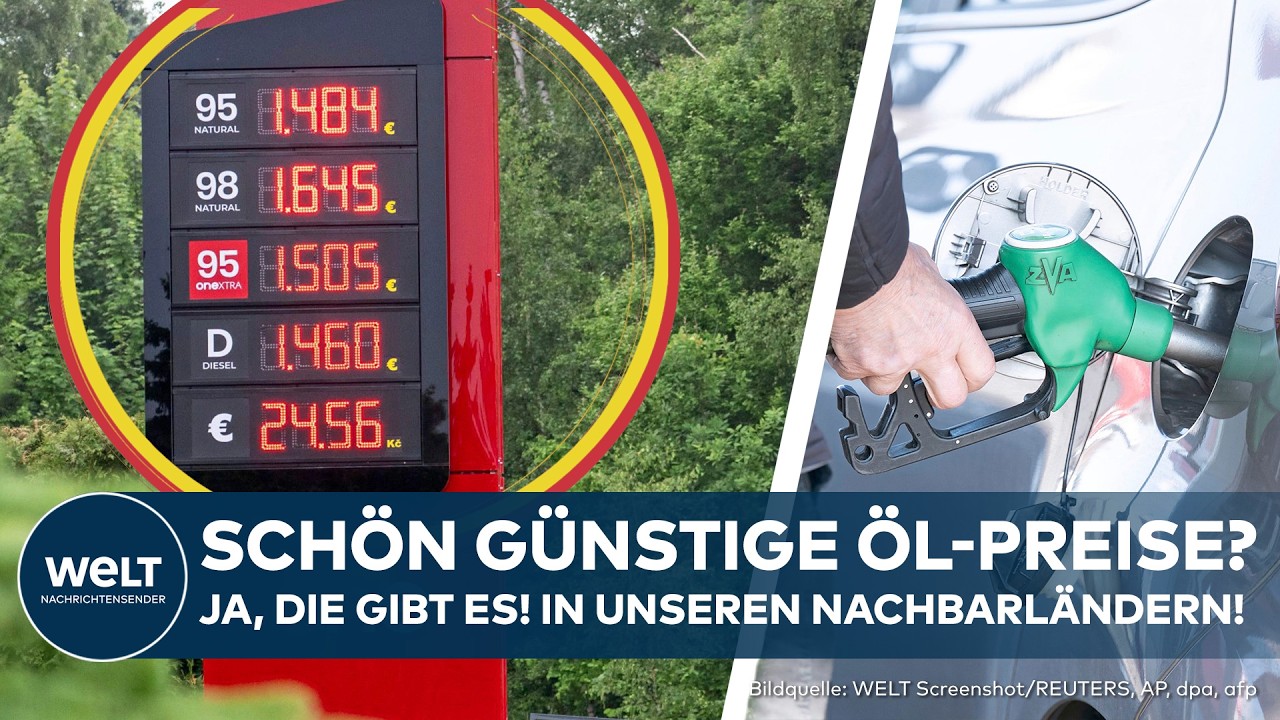 ÖL-PREISE IN DEUTSCHLAND: So stecken sich die Konzerne das Geld ein! Nachbarländer zahlen weniger