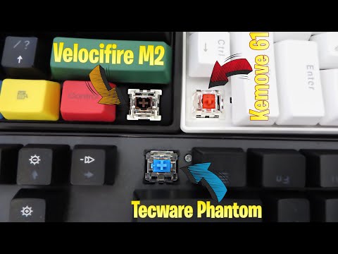 Outemu Brown, Red, or Blue Switches - Sound Test and Comparison - O Ring Test