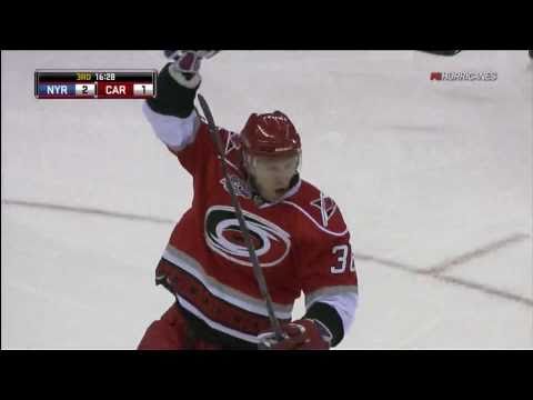 Jussi Yokinen Scores 1st Goal Against the Rangers 1 of 2 (2-22-2011)