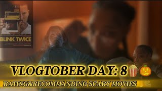 RATE THESE SCARY MOVIES W/ ME🍿😝||VLOGTOBER DAY: 8🎃📸